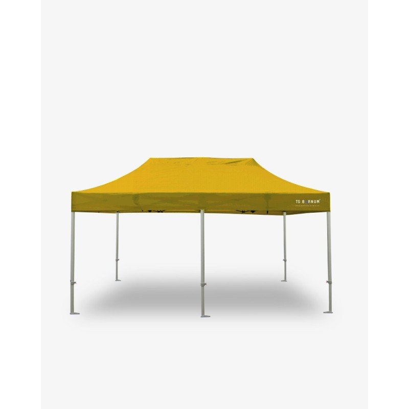 tente pliante - barnum aluminium 55 6m x 3m jaune- barnum