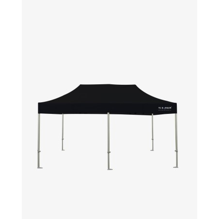 tente pliante - barnum aluminium 55 6m x 3m noir- barnum