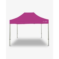 tonnelle pliante - barnum aluminium 55 4.5m x 3m rose- barnum marchand pas cher