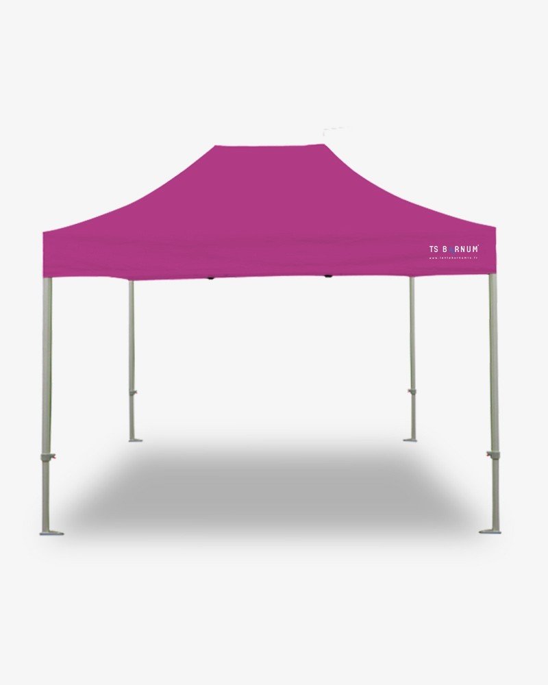 tonnelle pliante - barnum aluminium 55 4.5m x 3m rose- barnum marchand pas cher