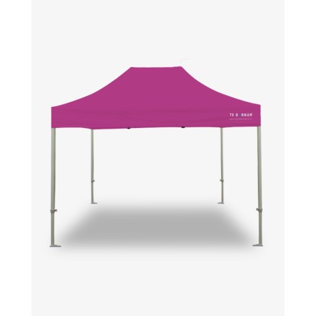 tonnelle pliante - barnum aluminium 55 4.5m x 3m rose- barnum marchand pas cher
