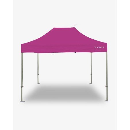 tonnelle pliante - barnum aluminium 55 4.5m x 3m rose- barnum marchand pas cher